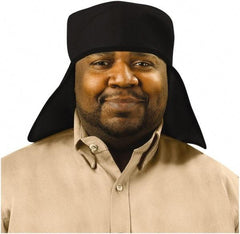 Steiner - Size Universal, Flame Resistant & Welding Neck Protection Cap - Black Solid Pattern, Carbonized Fiber - USA Tool & Supply