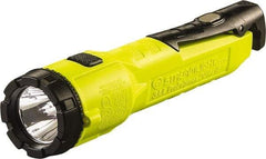 Streamlight - White LED Bulb, 140 Lumens, Industrial/Tactical Flashlight - Yellow Plastic Body, 3 AA Alkaline Batteries Not Included - USA Tool & Supply