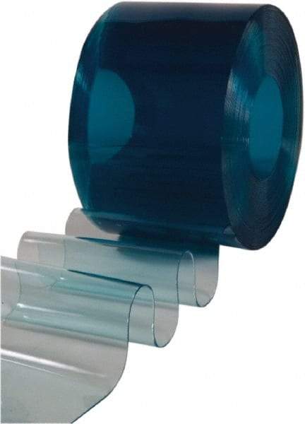 Clearway Door - Clear Low Temp Non-Reinforced QuickStrip Roll Dock Curtain Strips - 12" Wide x 200' Long x 1/8" Thick - USA Tool & Supply