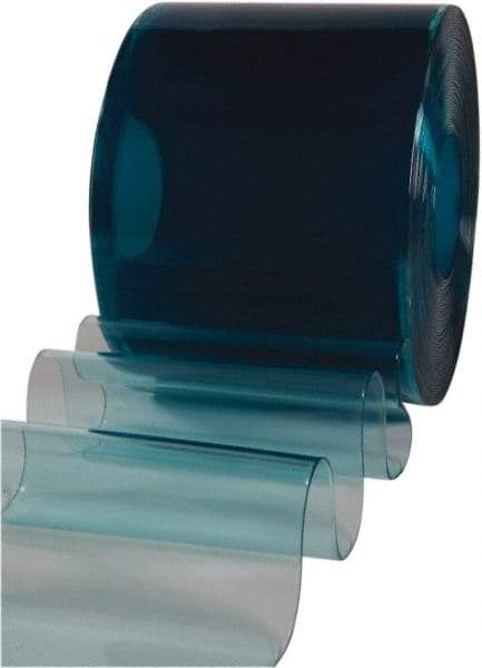 Clearway Door - Clear Low Temp Non-Reinforced Bulk Strip Roll Dock Curtain Strips - 16" Wide x 100' Long x 0.16" Thick - USA Tool & Supply