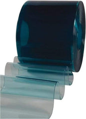 Clearway Door - Clear Low Temp Non-Reinforced Bulk Strip Roll Dock Curtain Strips - 16" Wide x 100' Long x 0.16" Thick - USA Tool & Supply