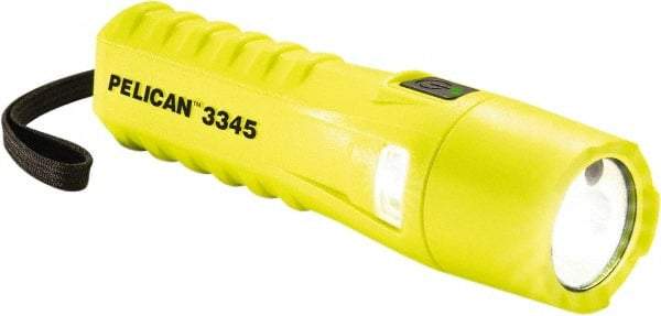 Pelican Products, Inc. - White LED Bulb, 280 Lumens, Industrial/Tactical Flashlight - Yellow Polycarbonate Body, 3 AA Alkaline Batteries Not Included - USA Tool & Supply