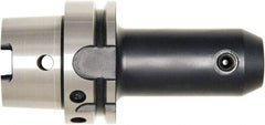 Bilz - HSK63A 3/4" Shank Diam Taper Shank 3/4" Hole End Mill Holder/Adapter - 1-3/4" Nose Diam, 3.94" Projection, Through-Spindle, Through-Bore & DIN Flange Coolant - Exact Industrial Supply