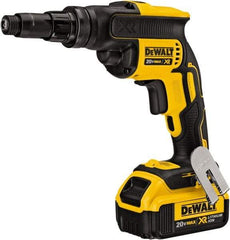 DeWALT - 20 Volt Lithium-Ion Battery Pistol Grip Cordless Screwdriver - 2,000 RPM - USA Tool & Supply