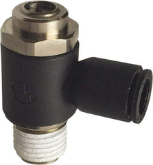 Legris - Speed & Flow Control Valves   Valve Type: Compact Meter Out Flow Control    Male Thread Size: 1/4 - USA Tool & Supply