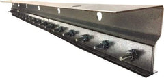 Clearway Door - 4' Long Galvanized Steel Dock Strip Door Mounting Hardware - Use with PVC Strips - USA Tool & Supply