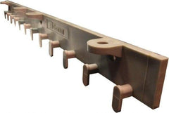 Clearway Door - 2' Long Polymer Compound Dock Strip Door Boltless Mounting Hardware - Use with PVC Strips - USA Tool & Supply