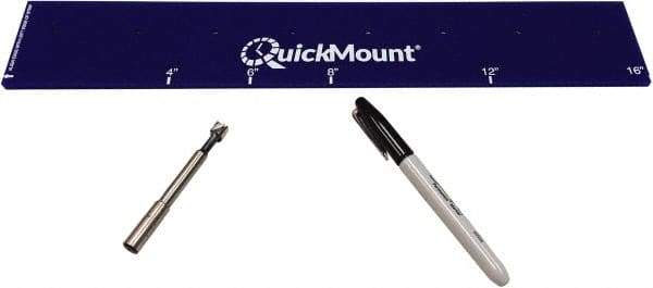 Clearway Door - 2' Long Nylon Dock Strip Door Strip Template Kit - Use with PVC Bulk Rolls - USA Tool & Supply