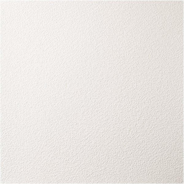 Genesis - Pack of 12 Stucco Pro 23-3/4" x 23-3/4" x 0.197" Vinyl Ceiling Tiles - USA Tool & Supply