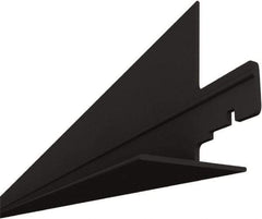 HG-Grid - 24-1/2" Long x 61/64" Wide x 0.15" Thick, Vinyl Cross Tee - ASTM E-84 Specification, Black - USA Tool & Supply
