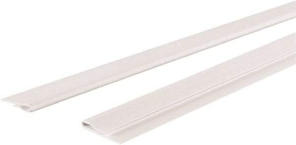 GridMAX - 4' Long x 1" Wide x 0.165" Thick, Vinyl Ceiling Grid Wall Molding Cover - ASTM E-84 Specification, White - USA Tool & Supply