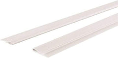 GridMAX - 4' Long x 1" Wide x 0.165" Thick, Vinyl Ceiling Grid Wall Molding Cover - ASTM E-84 Specification, White - USA Tool & Supply