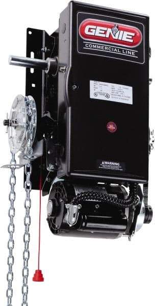 Genie - 1/2 hp 3 Phase Standard Duty Garage Door Hoist Operator Head with Brake - For Use with Maximum 24' High Sectional Door - USA Tool & Supply