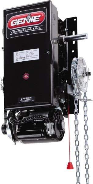 Genie - 1/2 hp 1 Phase Standard Duty Garage Door Hoist Operator Head with Brake - For Use with Maximum 24' High Sectional Door - USA Tool & Supply
