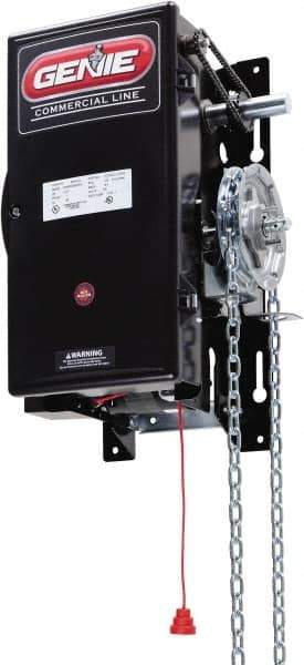 Genie - 1/2 hp 1 Phase Medium Duty Garage Door Hoist Operator Head with Brake - For Use with Maximum 16' High Rolling Door - USA Tool & Supply