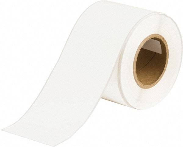 Brady - 4" Wide x 1,200" Long, White Vinyl Tape - For BradyJet J5000 - USA Tool & Supply