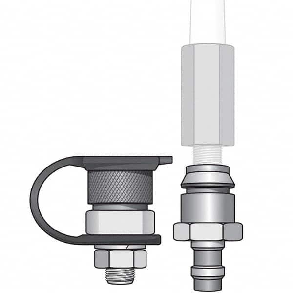 Checkers - Flag Pole Accessories Type: Warning Whip QD Base Mount Kit Material: Steel; Rubber - USA Tool & Supply