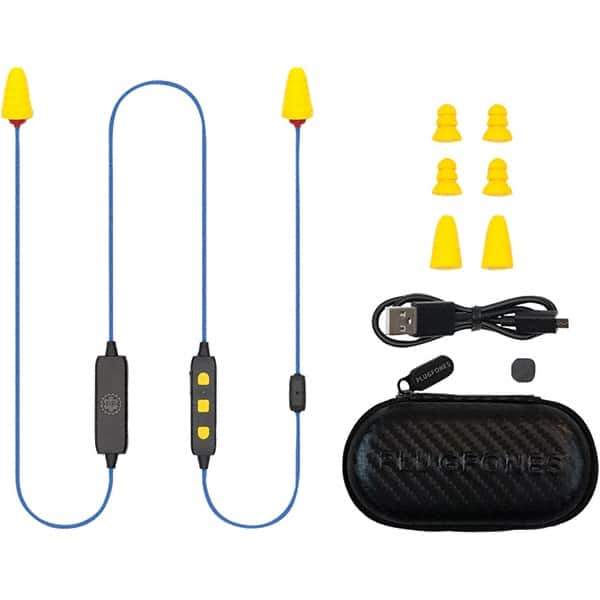 Plugfones - Hearing Protection/Communication Type: Earplugs w/Audio Noise Reduction Rating (dB): 26.00 - USA Tool & Supply