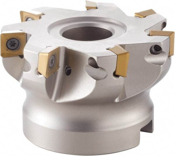 OSG - TNKU120608 GR Grade XC1015 Carbide Milling Insert - Al2O3/TiCN Finish, 6.55mm Thick, 10.8mm Inscribed Circle, 0.8mm Corner Radius - USA Tool & Supply
