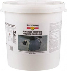 Rust-Oleum - 55 Lb Pail Concrete Patch - Gray, 46 Cu Ft/55 Lb Kit Coverage, Fiber Reinforced Portland Cement - USA Tool & Supply