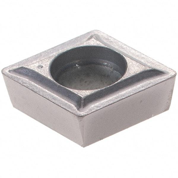Hertel - CPGT21.51 FV Grade PH7910 Carbide Boring Insert - AlTiN Finish, 80° Diamond, 11° Relief Angle, 1/4" Inscr Circle, 0.094" Thick, 0.015" Corner Radius - USA Tool & Supply