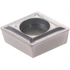 Hertel - CPGT21.51 FV Grade PH7910 Carbide Boring Insert - AlTiN Finish, 80° Diamond, 11° Relief Angle, 1/4" Inscr Circle, 0.094" Thick, 0.015" Corner Radius - USA Tool & Supply