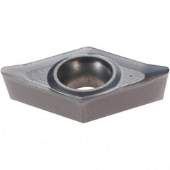 Hertel - DPGT32.52 FY Grade PH7910 Carbide Boring Insert - AlTiN Finish, 55° Diamond, 11° Relief Angle, 3/8" Inscr Circle, 0.156" Thick, 0.032" Corner Radius - USA Tool & Supply