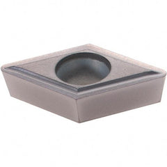 Hertel - DPGT32.52 FV Grade PH7910 Carbide Boring Insert - AlTiN Finish, 55° Diamond, 11° Relief Angle, 3/8" Inscr Circle, 0.156" Thick, 0.032" Corner Radius - USA Tool & Supply