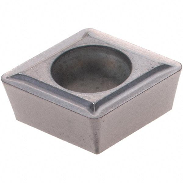 Hertel - CPMT32.52 FV Grade PH7910 Carbide Boring Insert - AlTiN Finish, 80° Diamond, 11° Relief Angle, 3/8" Inscr Circle, 0.156" Thick, 0.032" Corner Radius - USA Tool & Supply
