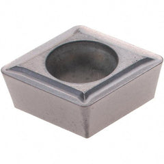 Hertel - CPMT32.52 FV Grade PH7910 Carbide Boring Insert - AlTiN Finish, 80° Diamond, 11° Relief Angle, 3/8" Inscr Circle, 0.156" Thick, 0.032" Corner Radius - USA Tool & Supply
