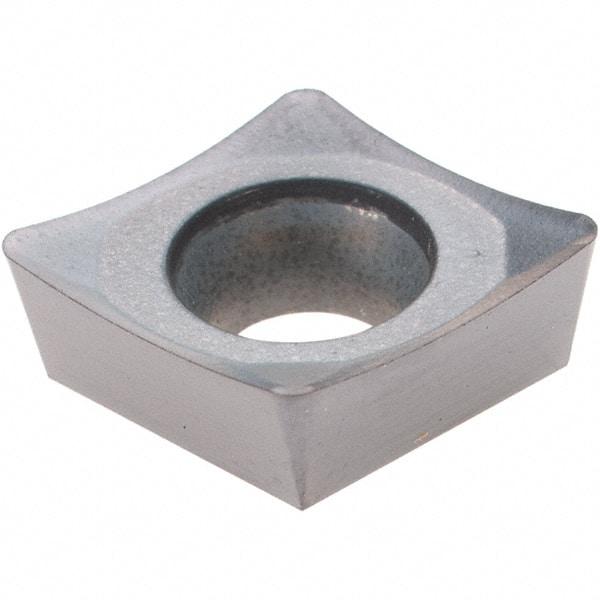 Hertel - CPGT32.52 FY Grade PH7910 Carbide Boring Insert - AlTiN Finish, 80° Diamond, 11° Relief Angle, 3/8" Inscr Circle, 0.156" Thick, 0.032" Corner Radius - USA Tool & Supply