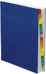 Pendaflex - 8-1/2 x 11", Letter Size, Blue, A-Z Indexed Expanding Files - Assorted Tab Cut Location - USA Tool & Supply