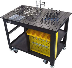Rhino Cart - 1,500 Lb Capacity Mobile Welder's Table - 48" Wide x 30" Deep x 36" High, Steel - USA Tool & Supply