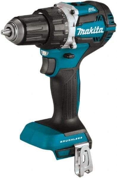 Makita - 18 Volt 1/2" Chuck Pistol Grip Handle Cordless Drill - 0-2000 RPM, Reversible, Lithium-Ion Batteries Not Included - USA Tool & Supply