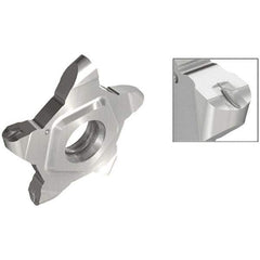 Iscar - 24N300PENTA Grade IC807G, 3mm Cutting Width Carbide Grooving Insert - 6.5mm Max Depth of Cut, 1.5mm Corner Radius, TiAlN/AlTiN/TiN Finish - USA Tool & Supply