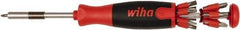 Wiha - Bit Screwdriver Set - Phillips, Slotted, Torx, Square, Pozidriv - USA Tool & Supply