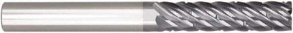 Niagara Cutter - 1/2", 7 Flute, Single End, Solid Carbide, 0.03" Corner Radius End Mill - 3" OAL, 38° Helix, Right Hand Flute, 1-1/4" LOC, Right Hand Cut - USA Tool & Supply