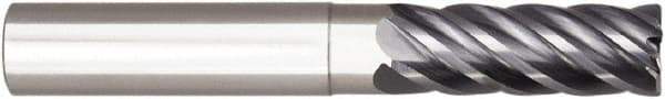 Niagara Cutter - 1/2", 6 Flute, Single End, Solid Carbide, 0.03" Corner Radius End Mill - 4" OAL, 38° Helix, Right Hand Flute, 1-1/8" LOC, Right Hand Cut, 2" Extended Reach - USA Tool & Supply