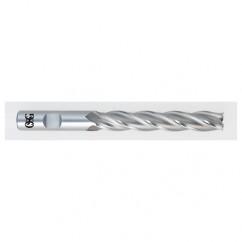 1 Dia. x 8-1/2 Overall Length 4-Flute Square End HSS-CO SE End Mill-Round Shank-Non-Center Cutting-Uncoated - USA Tool & Supply