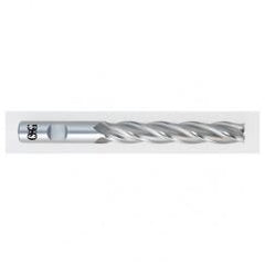 1 Dia. x 8-1/2 Overall Length 4-Flute Square End HSS-CO SE End Mill-Round Shank-Non-Center Cutting-Uncoated - USA Tool & Supply