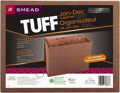 SMEAD - 8-1/2 x 11", Letter Size, Redrope, Expansion Folders - Assorted Tab Cut Location - USA Tool & Supply