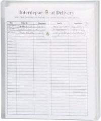 SMEAD - 8-1/2 x 11", Letter Size, Transparent Clear, Poly String & Button Envelope - USA Tool & Supply