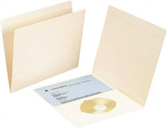 SMEAD - 8-1/2 x 11", Letter Size, Manila, File Folders with Top Tab - 11 Point Stock, Straight Tab Cut Location - USA Tool & Supply