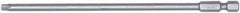 Wiha - T9 Torx Bit - 1/4" Hex Drive, 6" OAL - USA Tool & Supply