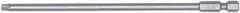 Wiha - T7 Torx Bit - 1/4" Hex Drive, 6" OAL - USA Tool & Supply