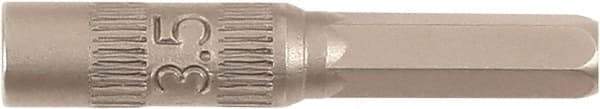 Wiha - 3.5mm Drive, Nut Setter Screwdriver Bit - 4mm OAL - USA Tool & Supply