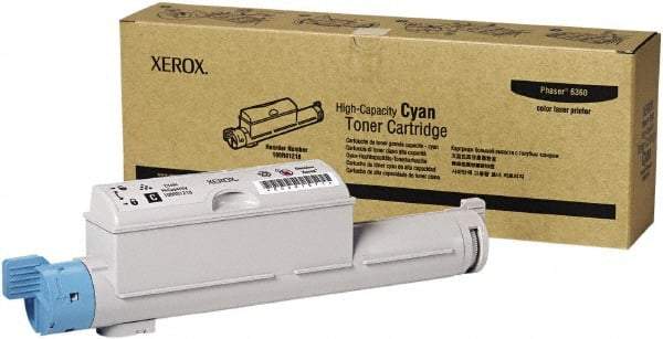 Xerox - Cyan Toner Cartridge - Use with Xerox Phaser 6360 - USA Tool & Supply