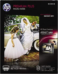 Hewlett-Packard - 8-1/2" x 11" White Photo Paper - Use with Inkjet Printers - USA Tool & Supply