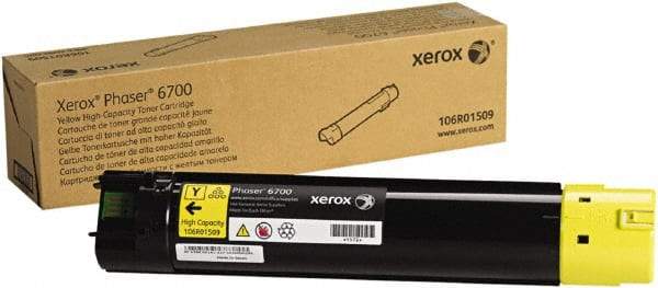 Xerox - Yellow Toner Cartridge - Use with Xerox Phaser 6700 - USA Tool & Supply