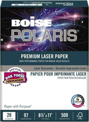 Boise - 8-1/2" x 11" White Copy Paper - Use with Copiers, Laser Printers - USA Tool & Supply